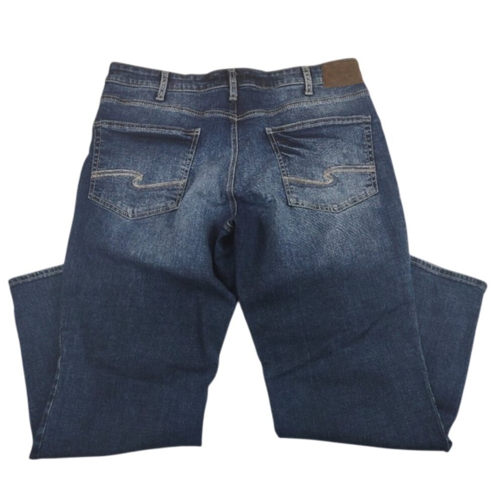 Silver Jeans Men's Gordie Size 38x31 Loose Straight Leg Med Wash Blue Denim - Picture 3 of 11